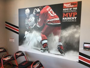 Wall Signs indoor lobby wall mural waiting room vinyl 300x225