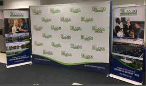 Printed Backdrops indoor banner tradeshow display vinyl mural backdrop 300x177